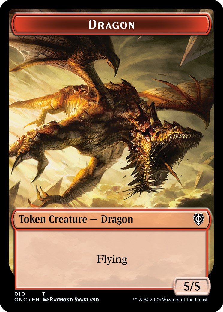 Kobolds of Kher Keep // Dragon Double-Sided Token [Phyrexia: All Will Be One Commander Tokens] | Game Master's Emporium (The New GME)