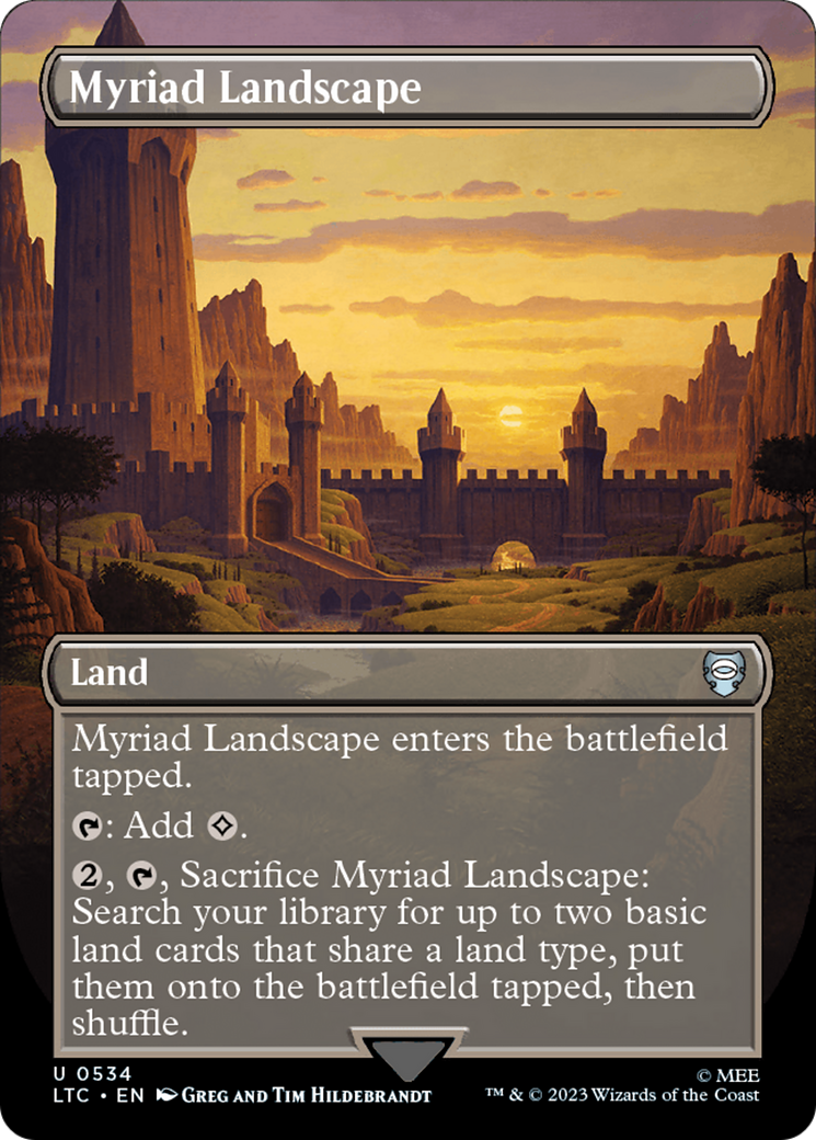 Myriad Landscape (Borderless) [The Lord of the Rings: Tales of Middle-Earth Commander] | Game Master's Emporium (The New GME)