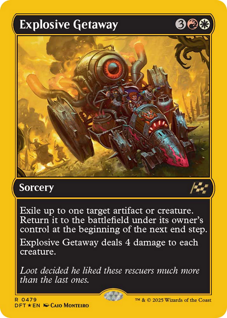 Explosive Getaway (First-Place Foil) [Aetherdrift] | Game Master's Emporium (The New GME)
