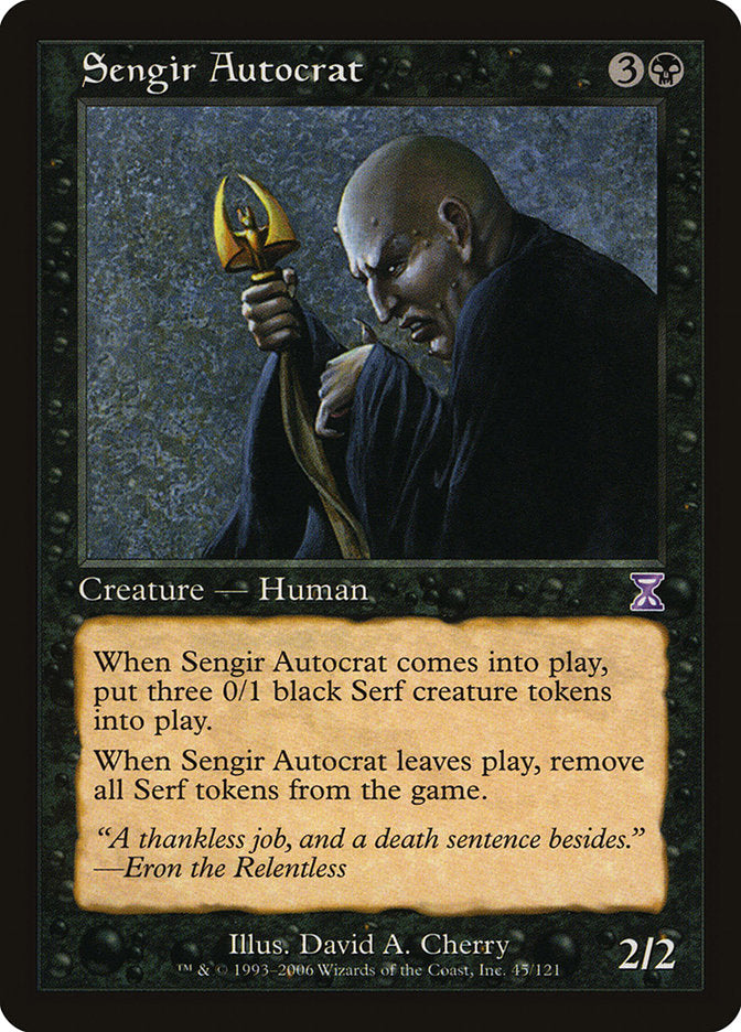 Sengir Autocrat [Time Spiral Timeshifted] | Game Master's Emporium (The New GME)