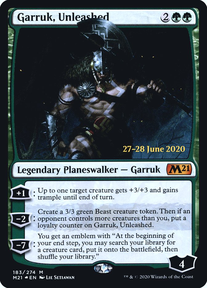 Garruk, Unleashed [Core Set 2021 Prerelease Promos] | Game Master's Emporium (The New GME)