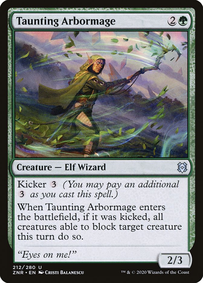 Taunting Arbormage [Zendikar Rising] | Game Master's Emporium (The New GME)