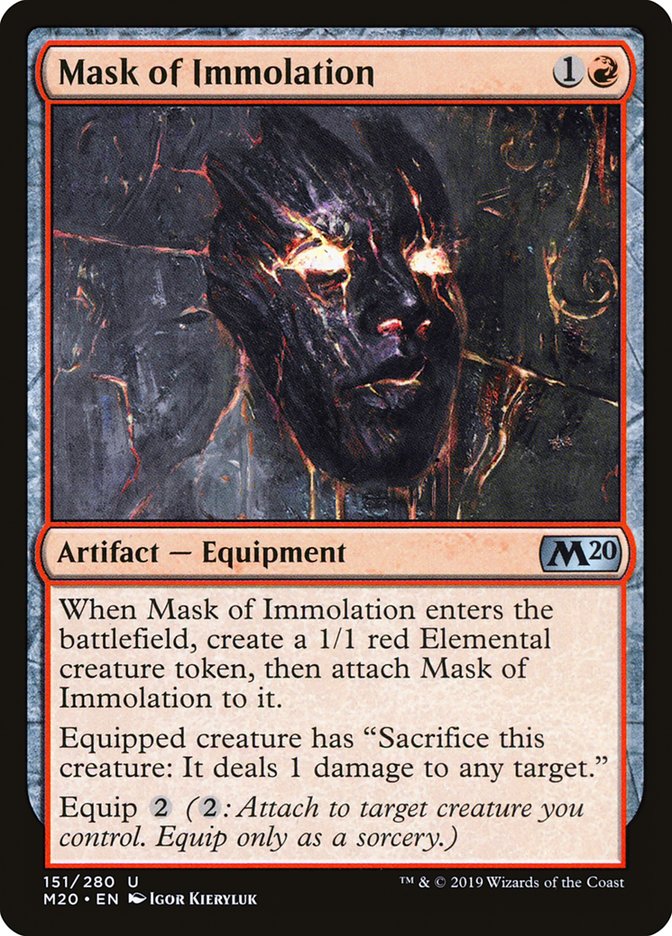 Mask of Immolation [Core Set 2020] | Game Master's Emporium (The New GME)