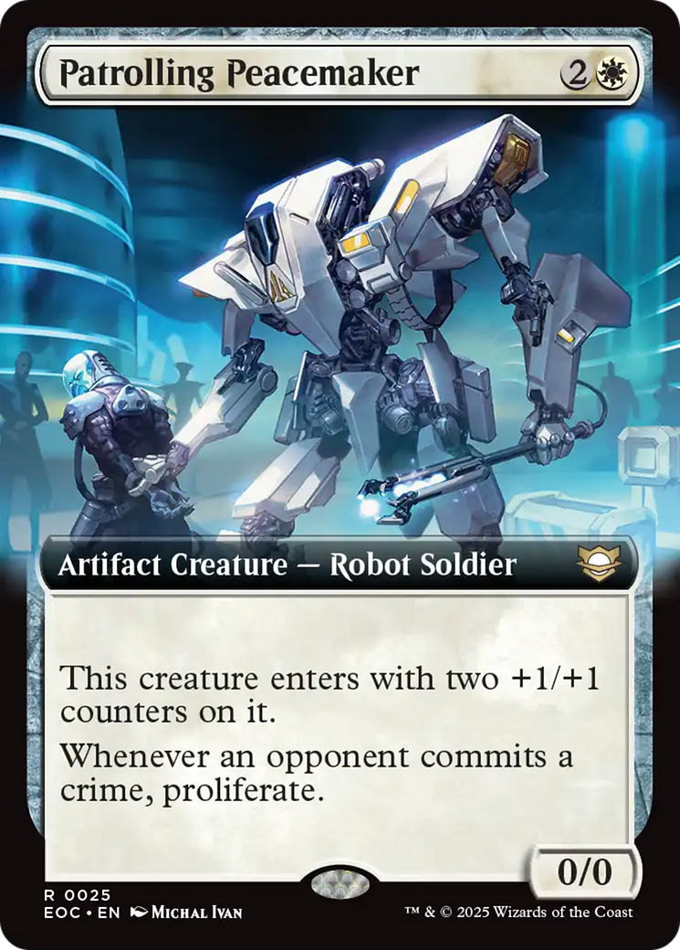 Patrolling Peacemaker (Extended Art) [Edge of Eternities Commander] | Game Master's Emporium (The New GME)