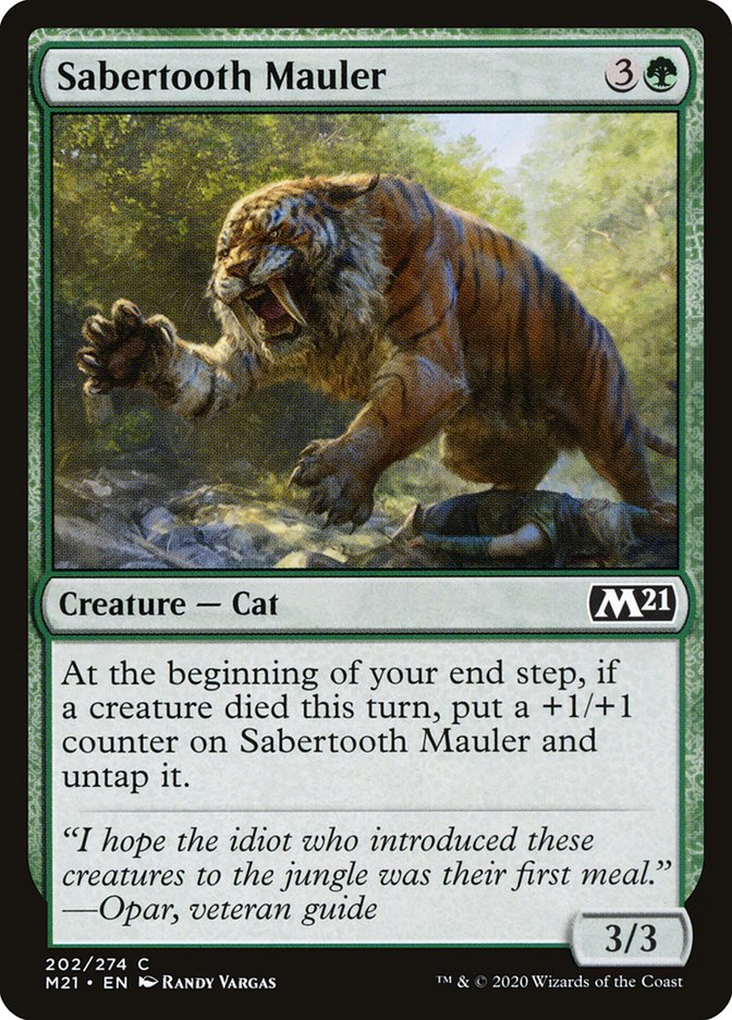 Sabertooth Mauler [Core Set 2021] | Game Master's Emporium (The New GME)
