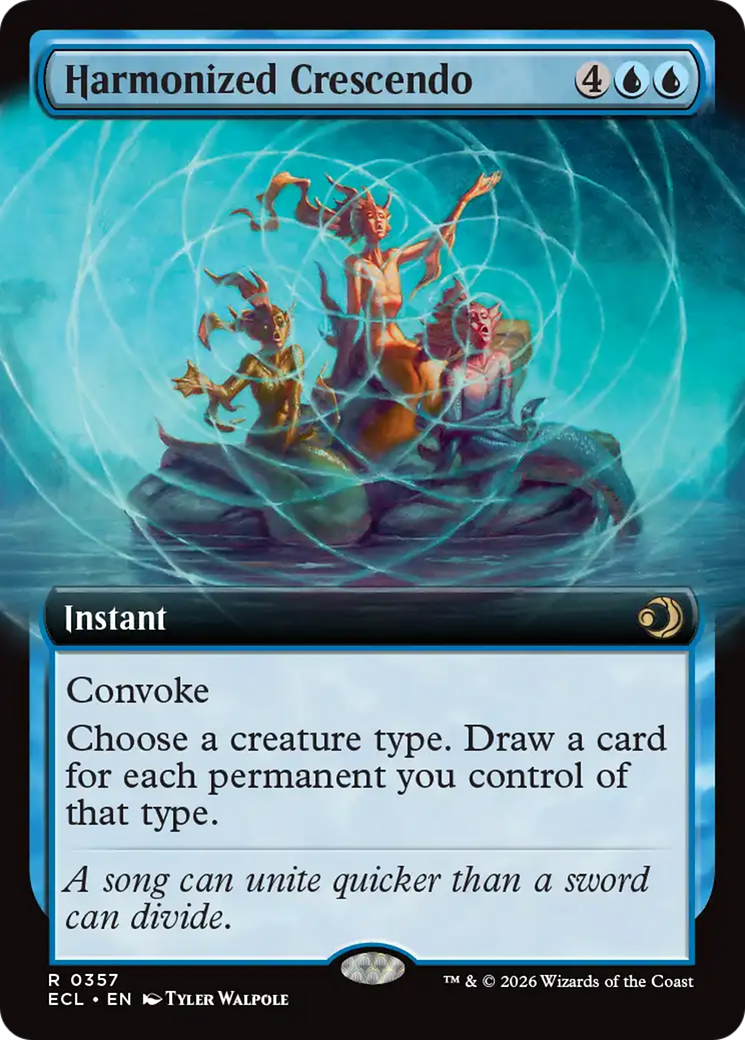 Harmonized Crescendo (Extended Art) [Lorwyn Eclipsed] | Game Master's Emporium (The New GME)