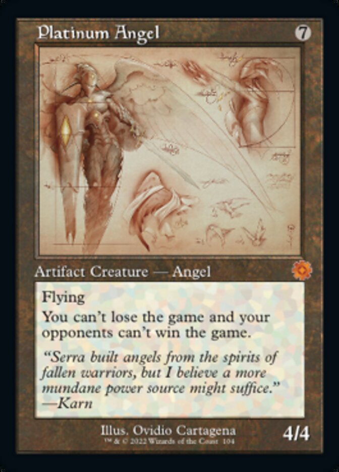 Platinum Angel (Retro Schematic) [The Brothers' War Retro Artifacts] | Game Master's Emporium (The New GME)