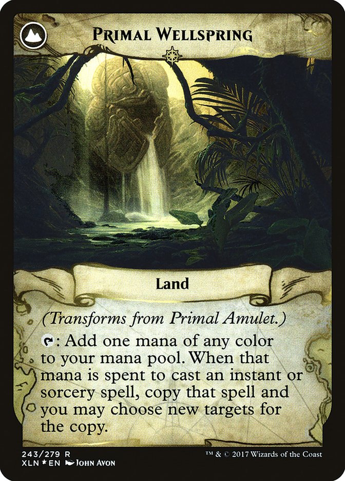 Primal Amulet // Primal Wellspring [Ixalan Prerelease Promos] | Game Master's Emporium (The New GME)
