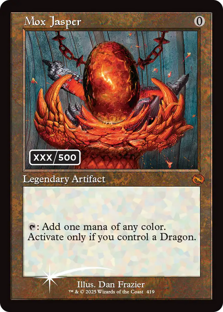 Mox Jasper (Serial Numbered) [Tarkir: Dragonstorm] | Game Master's Emporium (The New GME)