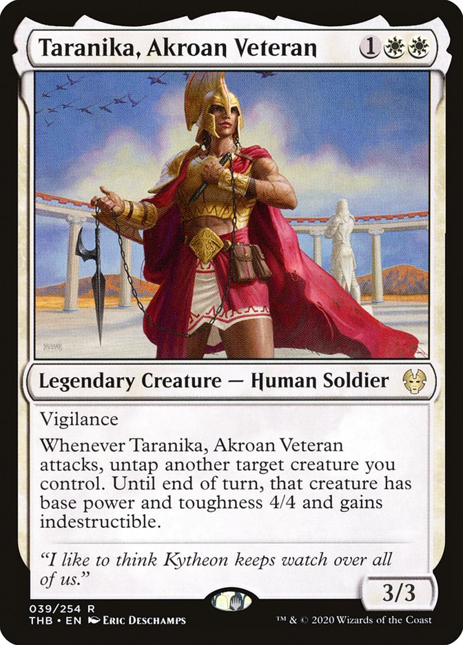 Taranika, Akroan Veteran [Theros Beyond Death] | Game Master's Emporium (The New GME)