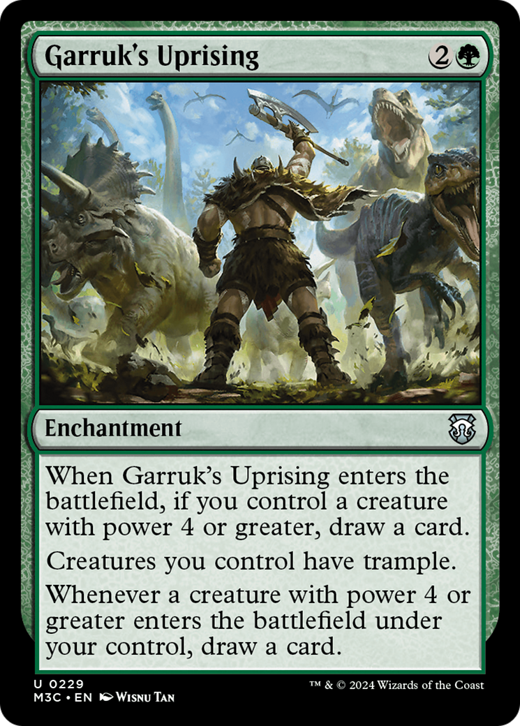 Garruk's Uprising (Ripple Foil) [Modern Horizons 3 Commander] | Game Master's Emporium (The New GME)