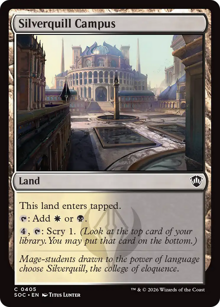 Silverquill Campus [Secrets of Strixhaven Commander] | Game Master's Emporium (The New GME)