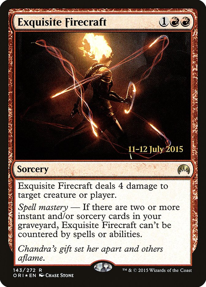 Exquisite Firecraft [Magic Origins Prerelease Promos] | Game Master's Emporium (The New GME)