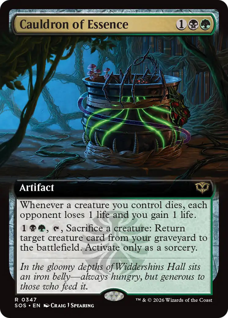 Cauldron of Essence (Extended Art) [Secrets of Strixhaven] | Game Master's Emporium (The New GME)