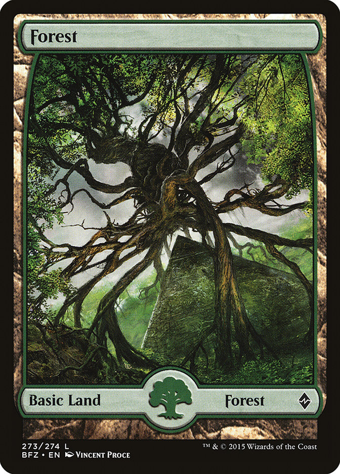 Forest (273) (Full Art) [Battle for Zendikar] | Game Master's Emporium (The New GME)