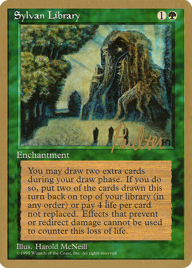 Sylvan Library (Preston Poulter) [Pro Tour Collector Set] | Game Master's Emporium (The New GME)
