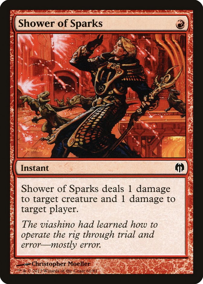 Shower of Sparks [Duel Decks: Heroes vs. Monsters] | Game Master's Emporium (The New GME)