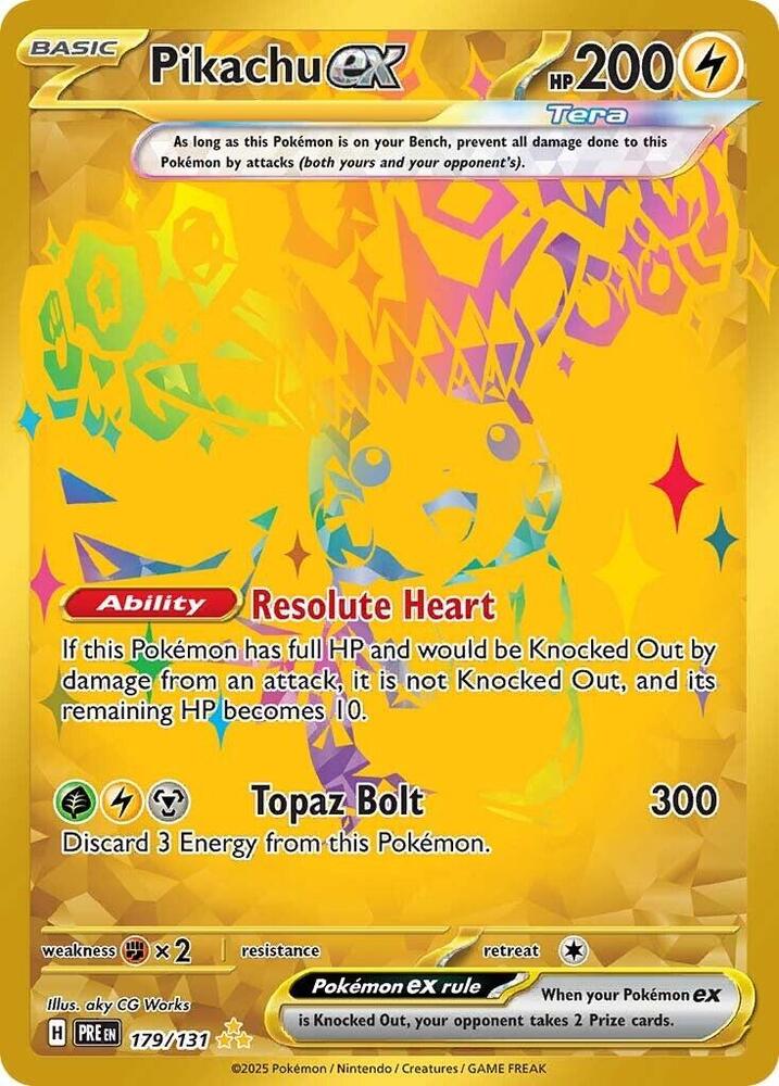 Pikachu ex (179/131) [Scarlet & Violet: Prismatic Evolutions] | Game Master's Emporium (The New GME)