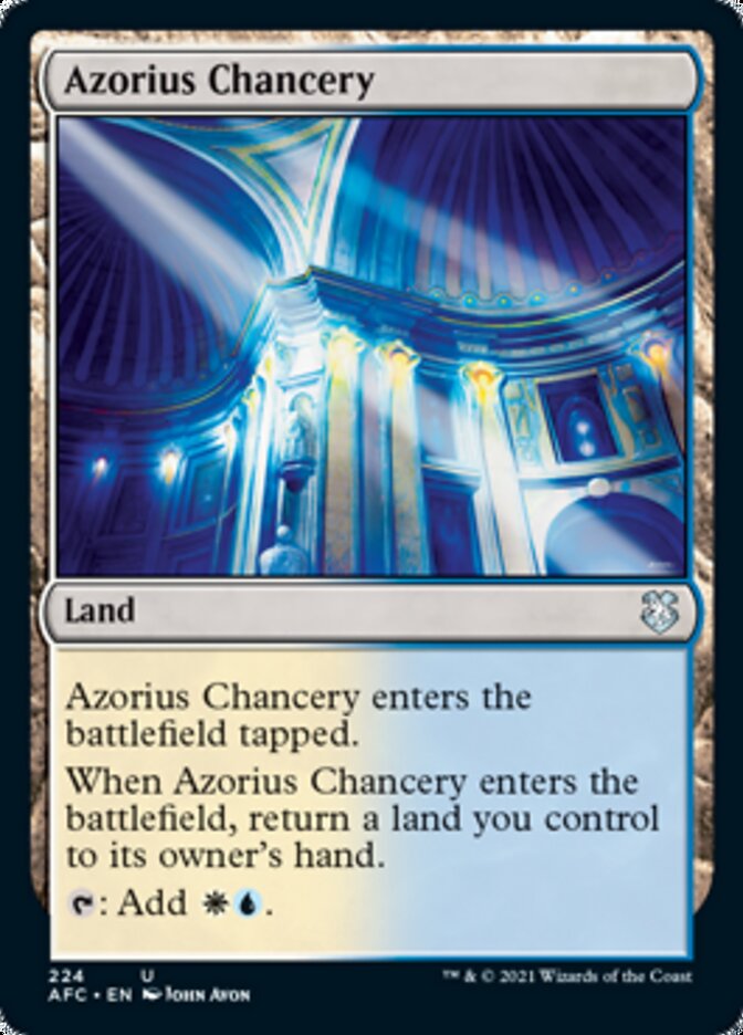 Azorius Chancery [Dungeons & Dragons: Adventures in the Forgotten Realms Commander] | Game Master's Emporium (The New GME)