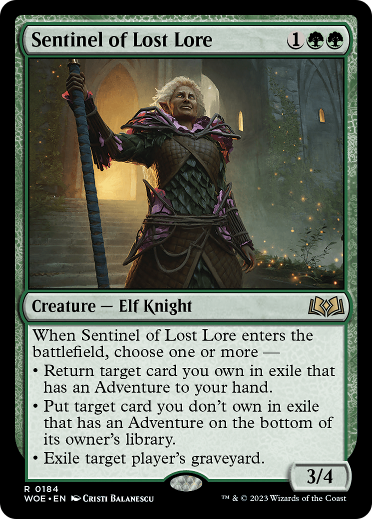 Sentinel of Lost Lore [Wilds of Eldraine] | Game Master's Emporium (The New GME)