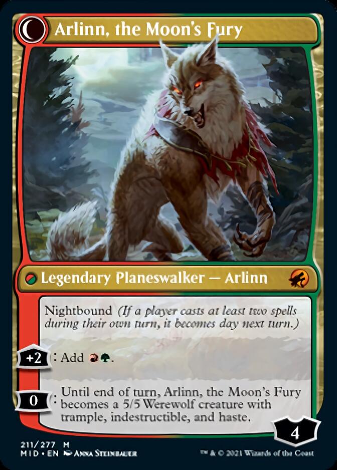 Arlinn, the Pack's Hope // Arlinn, the Moon's Fury [Innistrad: Midnight Hunt] | Game Master's Emporium (The New GME)