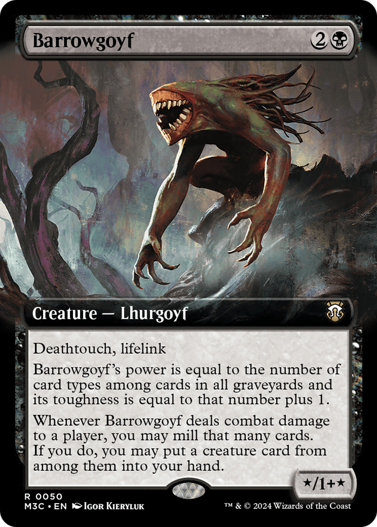 Barrowgoyf (Extended Art) [Modern Horizons 3 Commander] | Game Master's Emporium (The New GME)