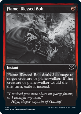 Flame-Blessed Bolt [Innistrad: Double Feature] | Game Master's Emporium (The New GME)