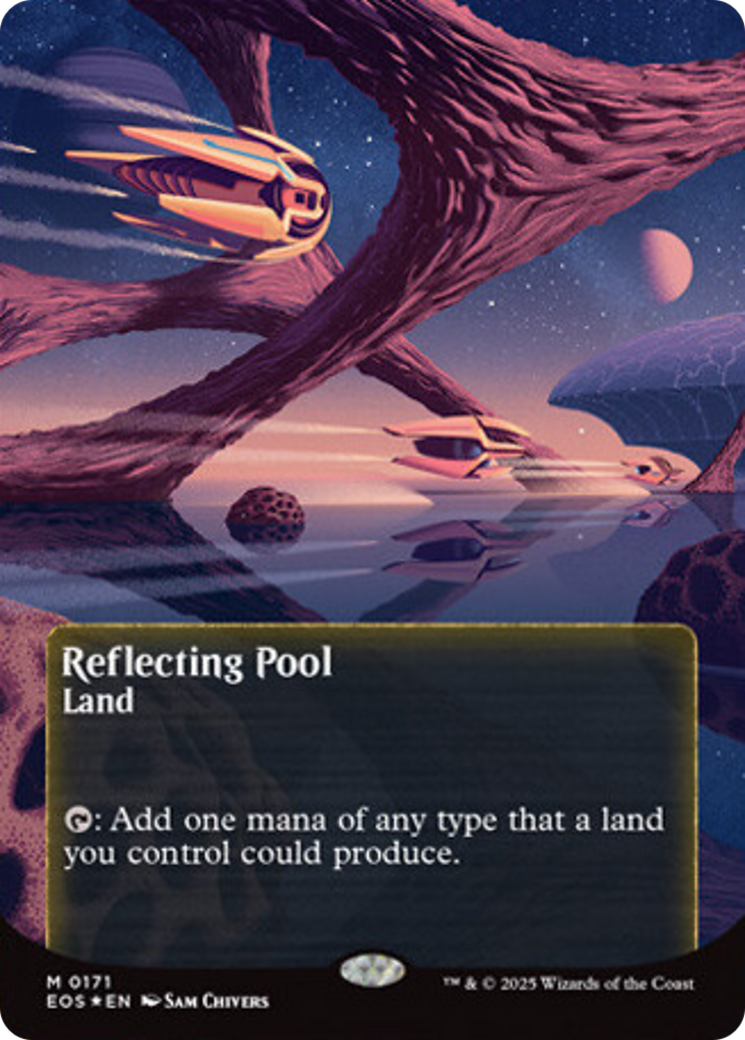 Reflecting Pool (0171) (Borderless) (Galaxy Foil) [Edge of Eternities: Stellar Sights] | Game Master's Emporium (The New GME)