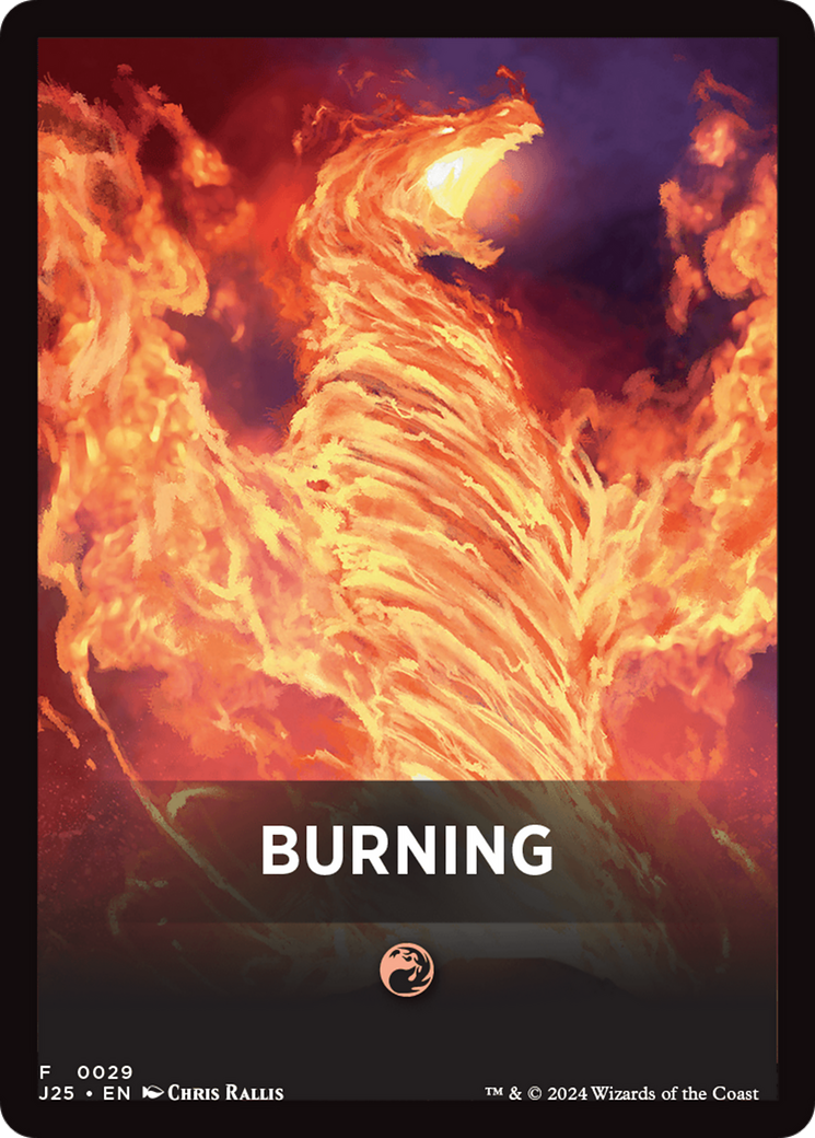 Burning Theme Card [Foundations Jumpstart Front Cards] | Game Master's Emporium (The New GME)