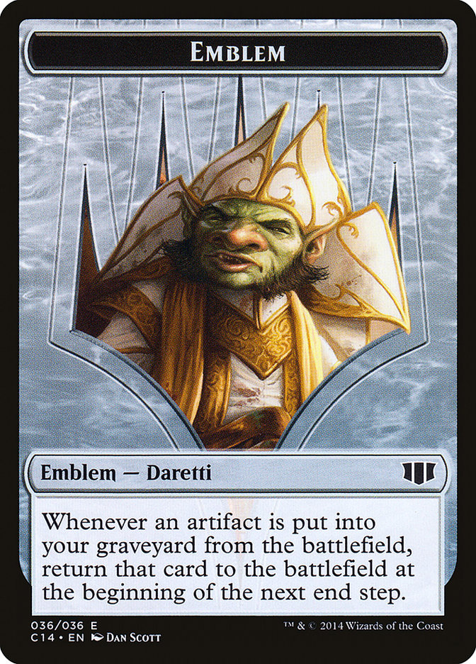 Daretti, Scrap Savant Emblem // Tuktuk the Returned Double-Sided Token [Commander 2014 Tokens] | Game Master's Emporium (The New GME)