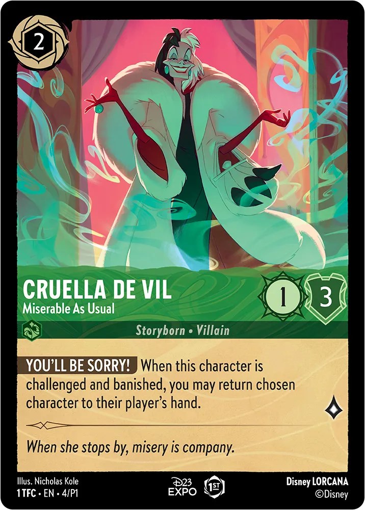 Cruella de Vil (4) [D23 Promos] | Game Master's Emporium (The New GME)