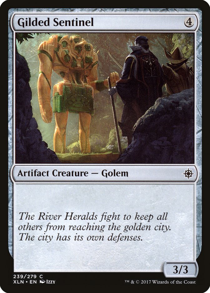 Gilded Sentinel [Ixalan] | Game Master's Emporium (The New GME)