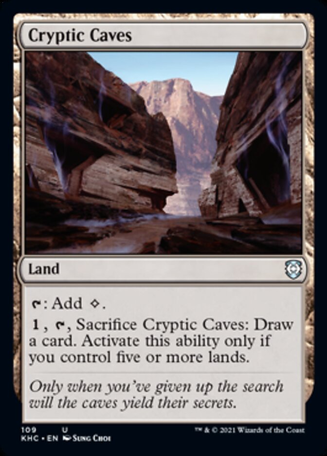 Cryptic Caves [Kaldheim Commander] | Game Master's Emporium (The New GME)