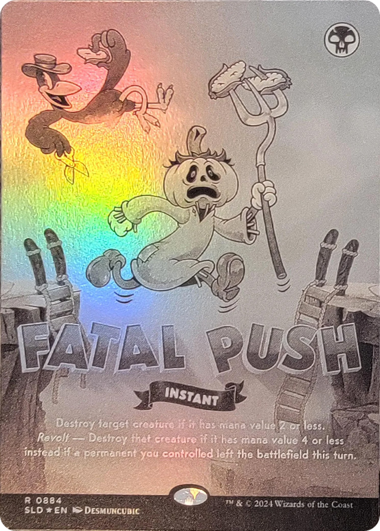 Fatal Push (0884) (Black & White Foil) [Secret Lair Drop Series] | Game Master's Emporium (The New GME)
