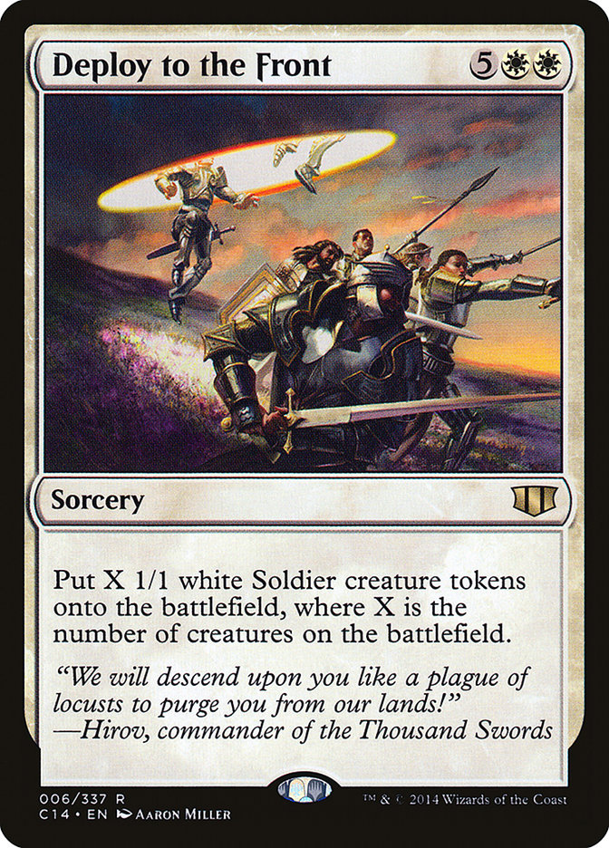 Deploy to the Front [Commander 2014] | Game Master's Emporium (The New GME)