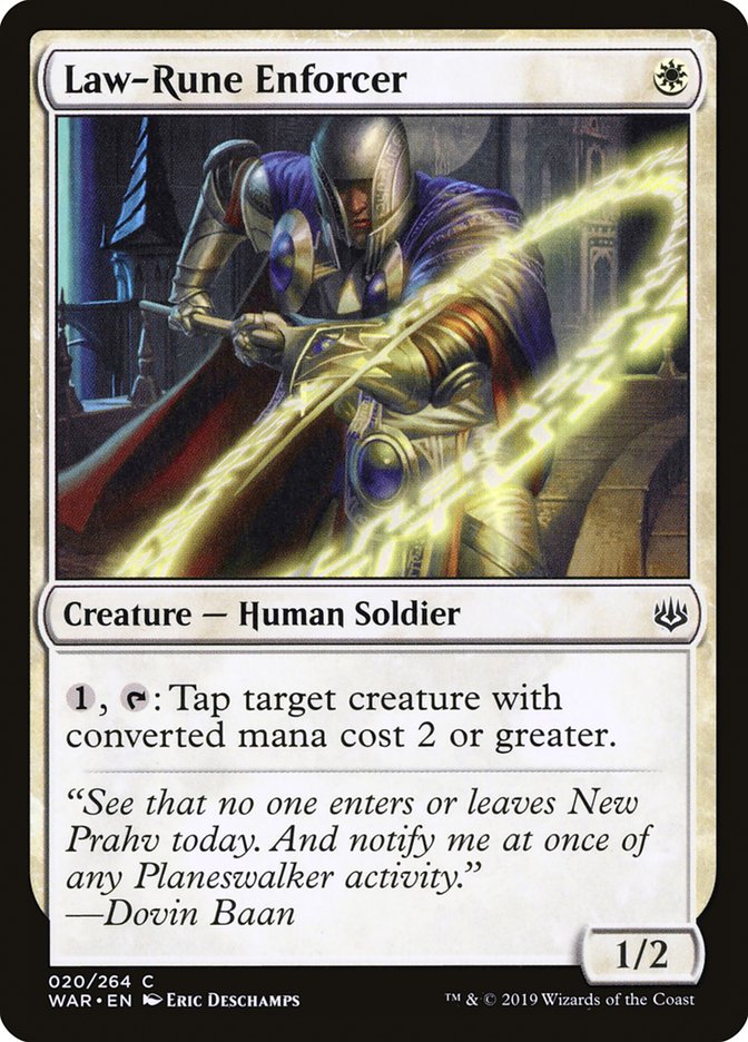 Law-Rune Enforcer [War of the Spark] | Game Master's Emporium (The New GME)