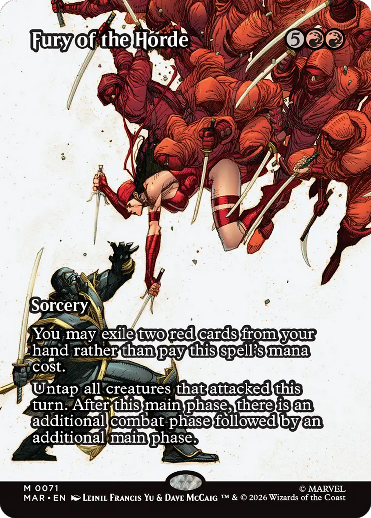 Fury of the Horde (Borderless) [Marvel Universe: Eternal-Legal] | Game Master's Emporium (The New GME)