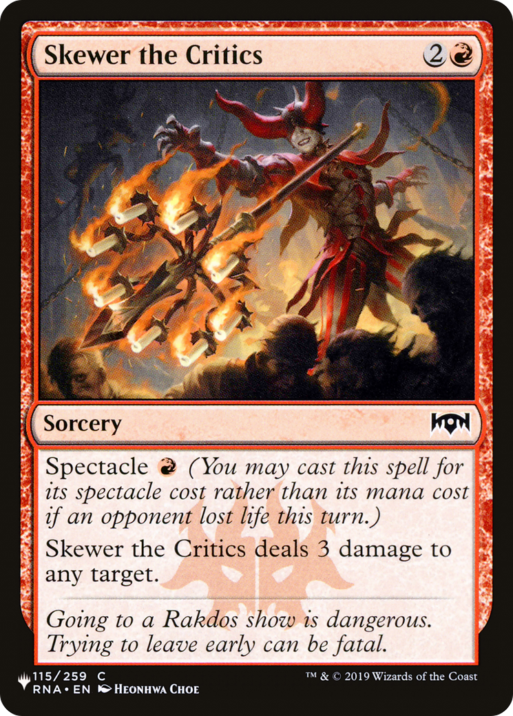 Skewer the Critics [The List] | Game Master's Emporium (The New GME)