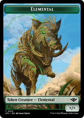Elemental // Plot Double-Sided Token [Outlaws of Thunder Junction Tokens] | Game Master's Emporium (The New GME)