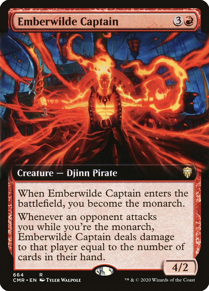 Emberwilde Captain (Extended Art) [Commander Legends] | Game Master's Emporium (The New GME)
