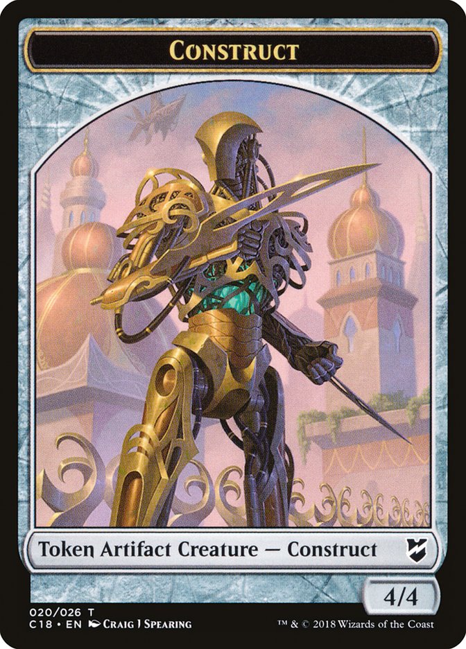 Myr (007) // Construct (020) Double-Sided Token [Commander 2018 Tokens] | Game Master's Emporium (The New GME)