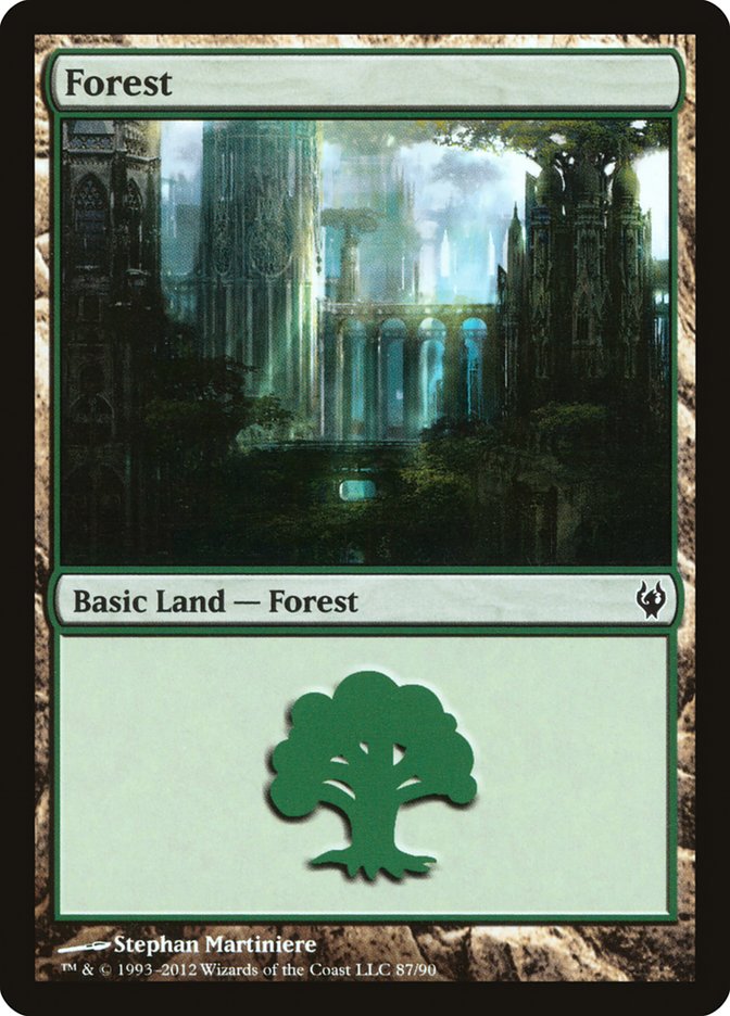 Forest (87) [Duel Decks: Izzet vs. Golgari] | Game Master's Emporium (The New GME)