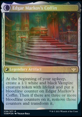 Edgar, Charmed Groom // Edgar Markov's Coffin [Innistrad: Crimson Vow Prerelease Promos] | Game Master's Emporium (The New GME)