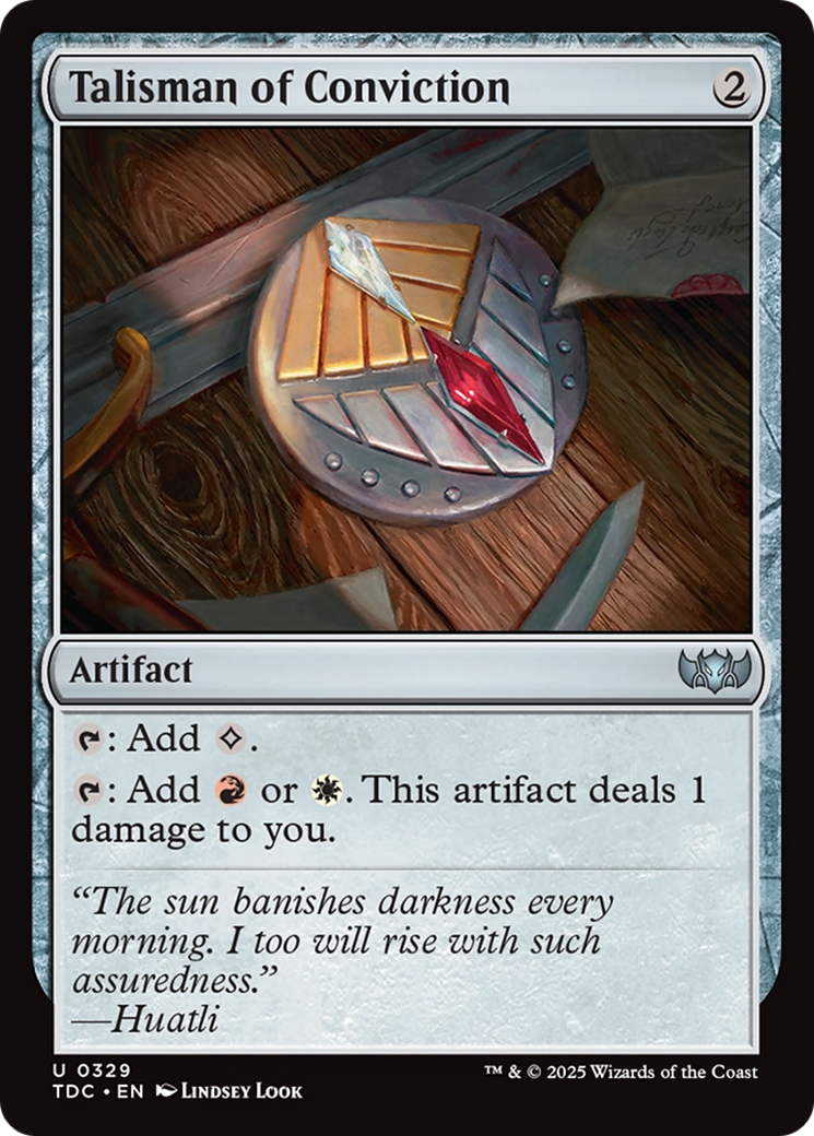 Talisman of Conviction [Tarkir: Dragonstorm Commander] | Game Master's Emporium (The New GME)