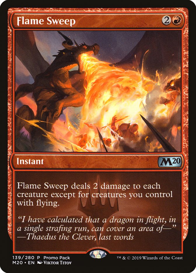 Flame Sweep (Promo Pack) [Core Set 2020 Promos] | Game Master's Emporium (The New GME)