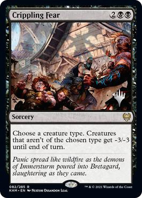 Crippling Fear (Promo Pack) [Kaldheim Promos] | Game Master's Emporium (The New GME)