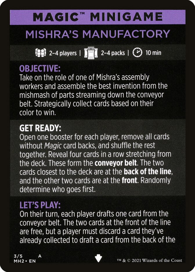 Mishra's Manufactory (Magic Minigame) [Modern Horizons 2 Minigame] | Game Master's Emporium (The New GME)