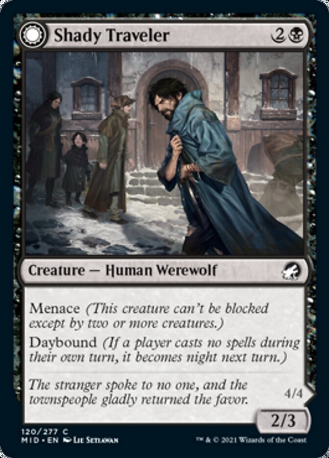 Shady Traveler // Stalking Predator [Innistrad: Midnight Hunt] | Game Master's Emporium (The New GME)