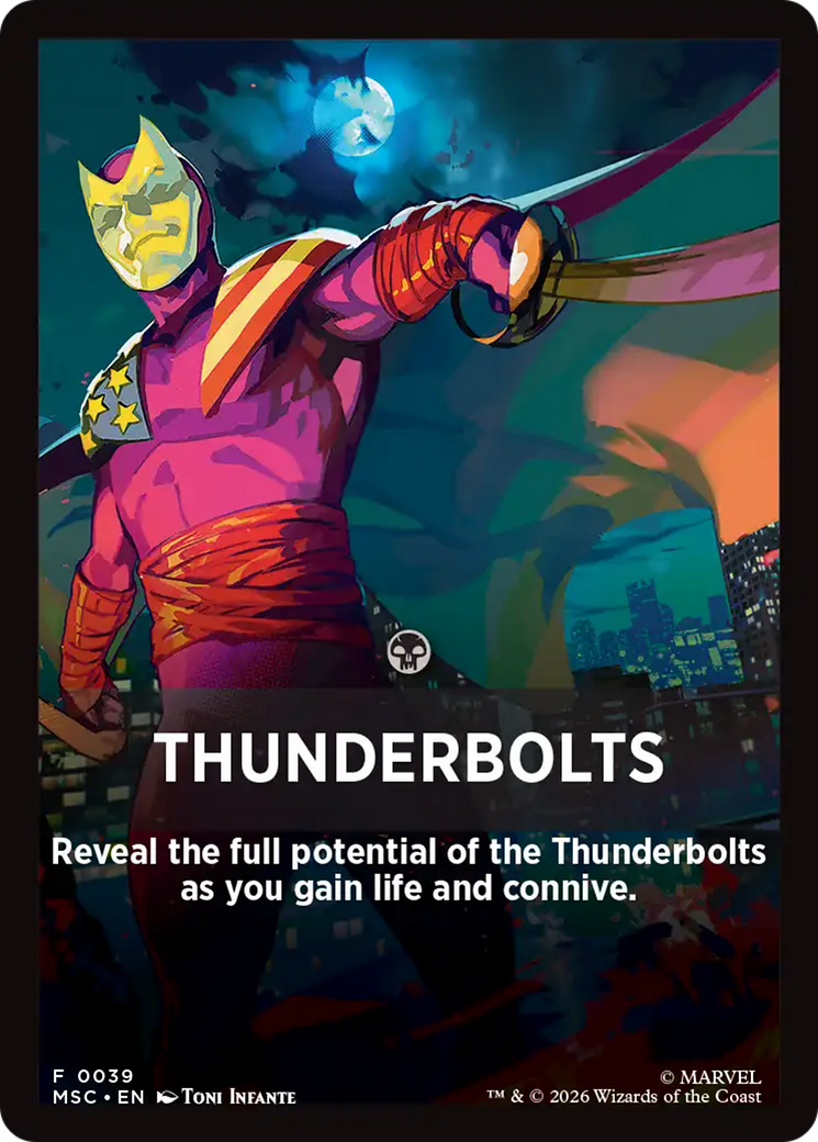 Thunderbolts Theme Card [Marvel Super Heroes Commander] | Game Master's Emporium (The New GME)