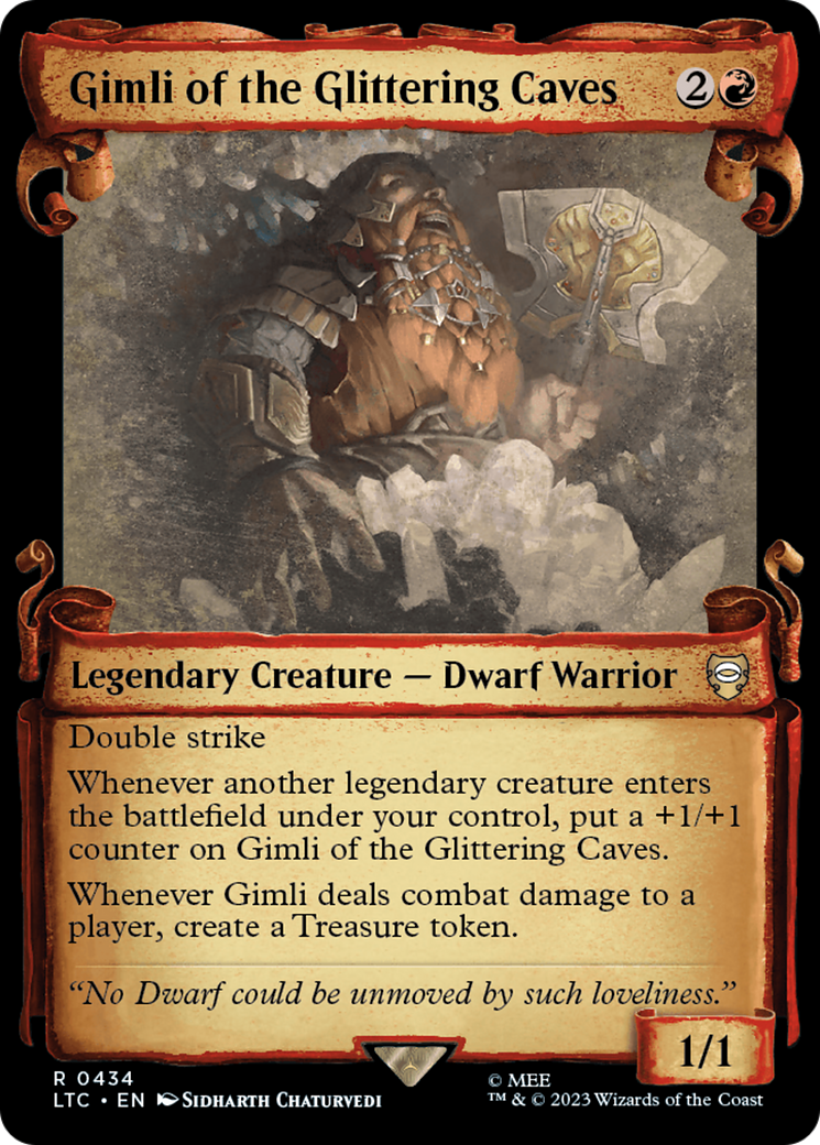 Gimli of the Glittering Caves [The Lord of the Rings: Tales of Middle-Earth Commander Showcase Scrolls] | Game Master's Emporium (The New GME)
